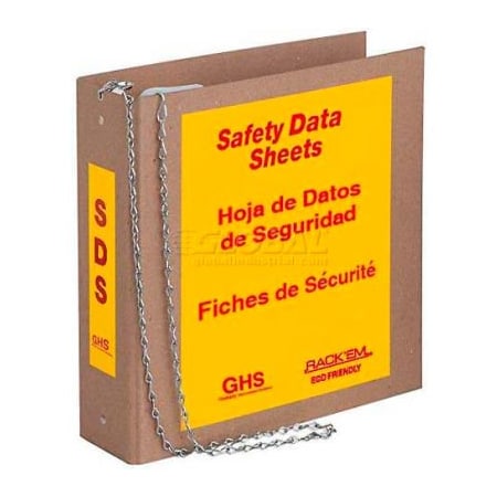 Horizon Mfg Horizon Mfg. Tri Lingual Eco Friendly SDS Binder, 8652, 3"W Binder 8652